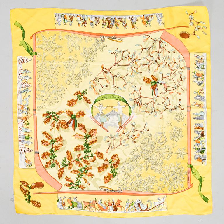 Hermès, "Neige d'Antan" scarf.