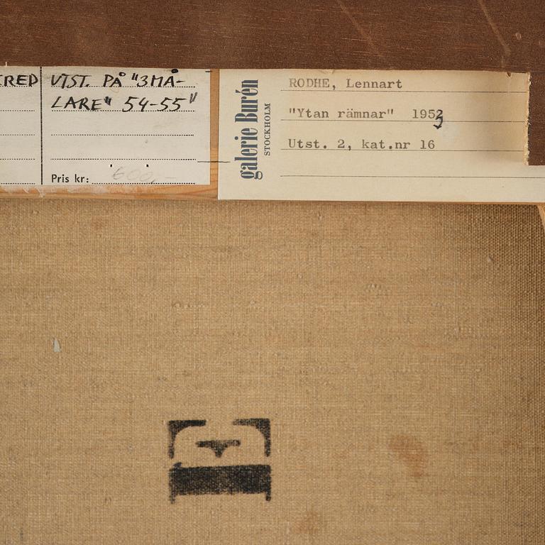 Lennart Rodhe, "Ytan Rämnar - Skred".