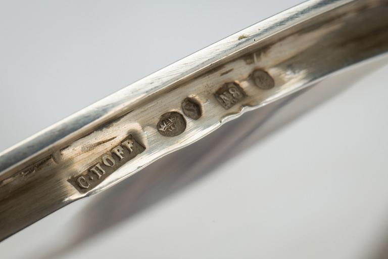 LOCKSKÅL, silver 925, importstämplar. Carl Hoff, Helsingborg, 1939. Vikt ca 530 g.