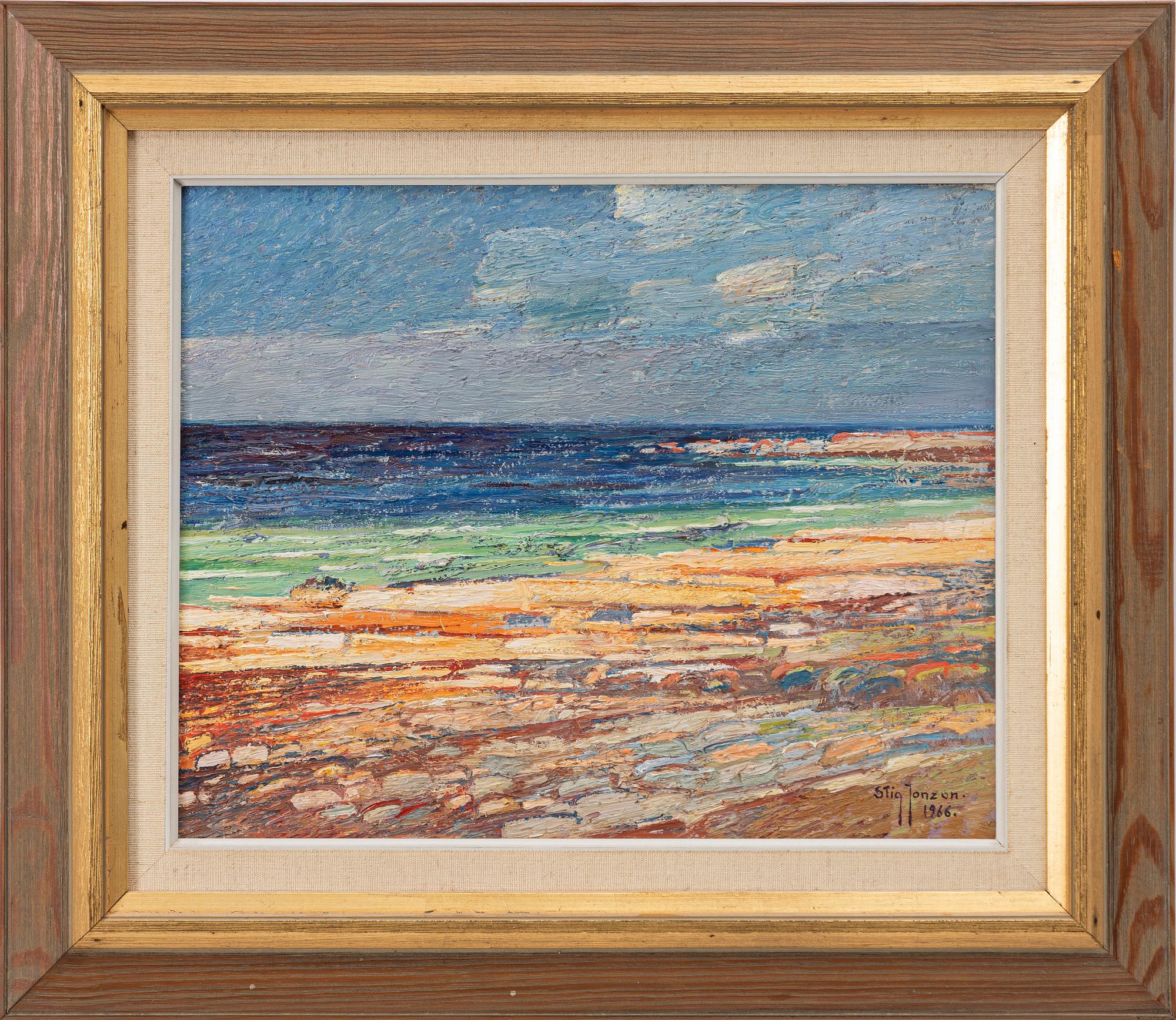 Stig Jonzon, "Stenpallar, Byxelkrok, Öland ".