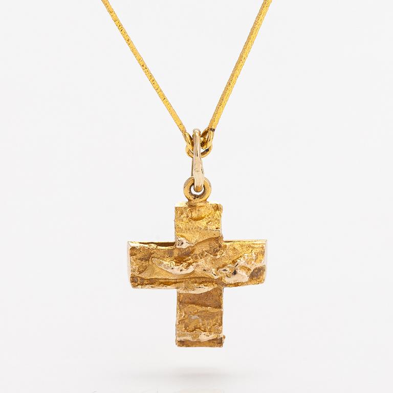Björn Weckström, Halsband "Lappland kors", 14K guld. Lapponia 1976.