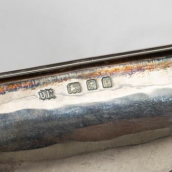 An English silver salt cellar, mark of Omar Ramsden, London 1931.
