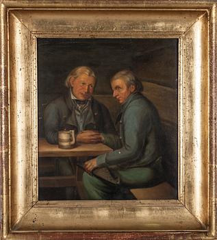 JOHAN KNUTSON, tillskriven, fritt efter D. Budkowski, olja på duk.