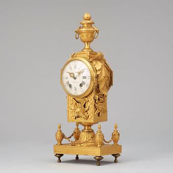 A Louis XVI late 18th century gilt bronze mantel clock for the Russian market.