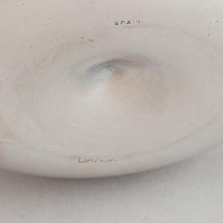 Vivianna Torun Bülow-Hübe, an electroplated brass teapot, a creamer and a sugarbowl, Dansk International Designs Ltd.