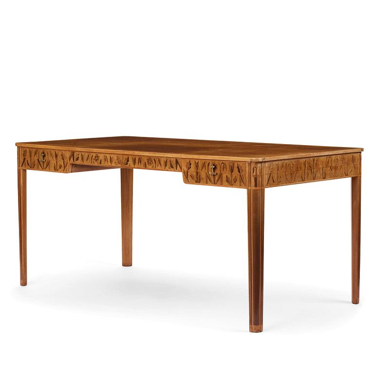 Carl Malmsten, a mahogany desk, Åtvidabergs Industrier, ca 1943.