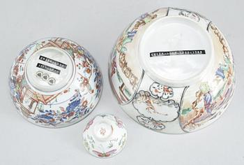 PARTI KINA, 3 delar, porslin, 17-1900-tal.