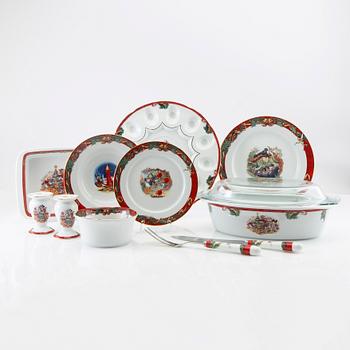 Stefan Lindahl service 46 pcs "Disney" for Fyrklövern late 20th century porcelain.