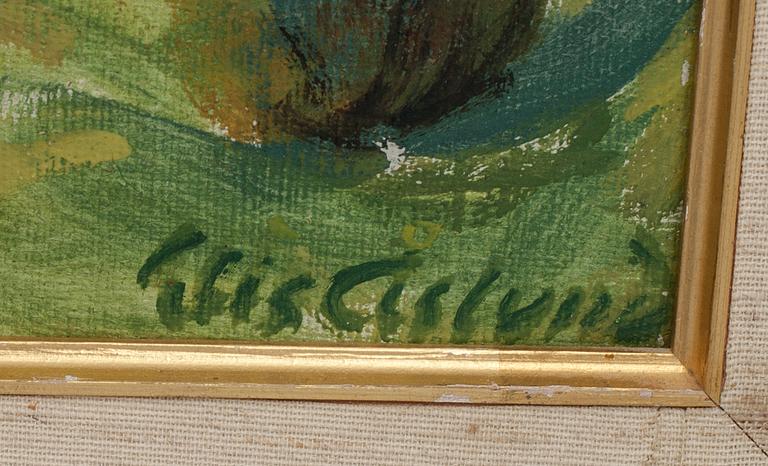 ELIS ÅSLUND, olja på duk, signerad.