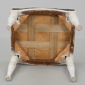 TABURETT, sengustaviansk stockholmsarbete, omkring 1800.