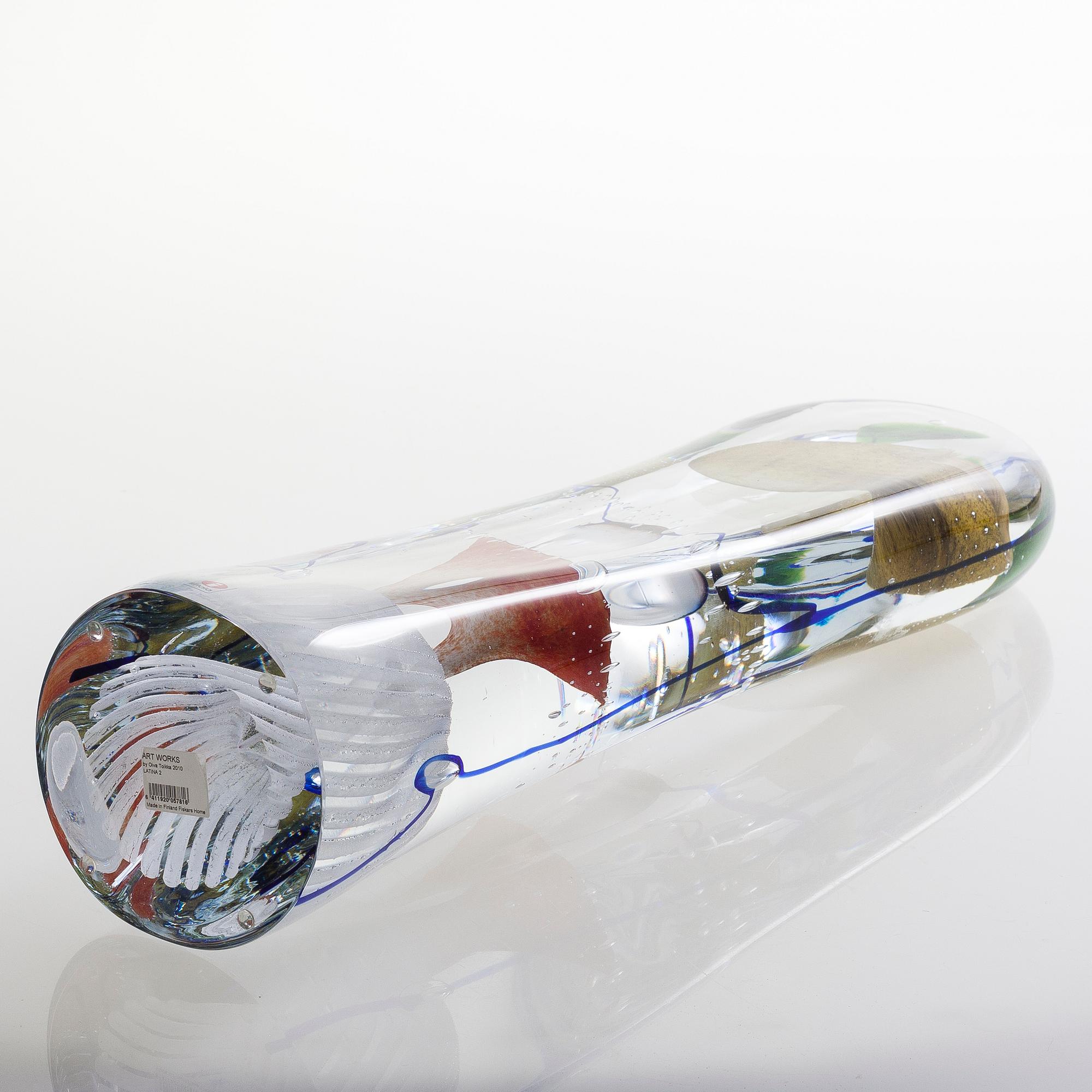 OIVA TOIKKA, glasskulptur "Latina II", signerad Oiva Toikka Iittala 2010, numrerad 13/30.