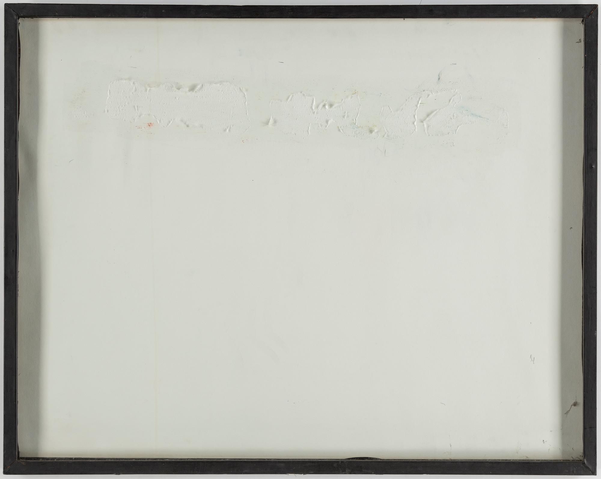 ULF ROLLOF, egg tem,pera, collage and mixed media on paper. Executed 1984.