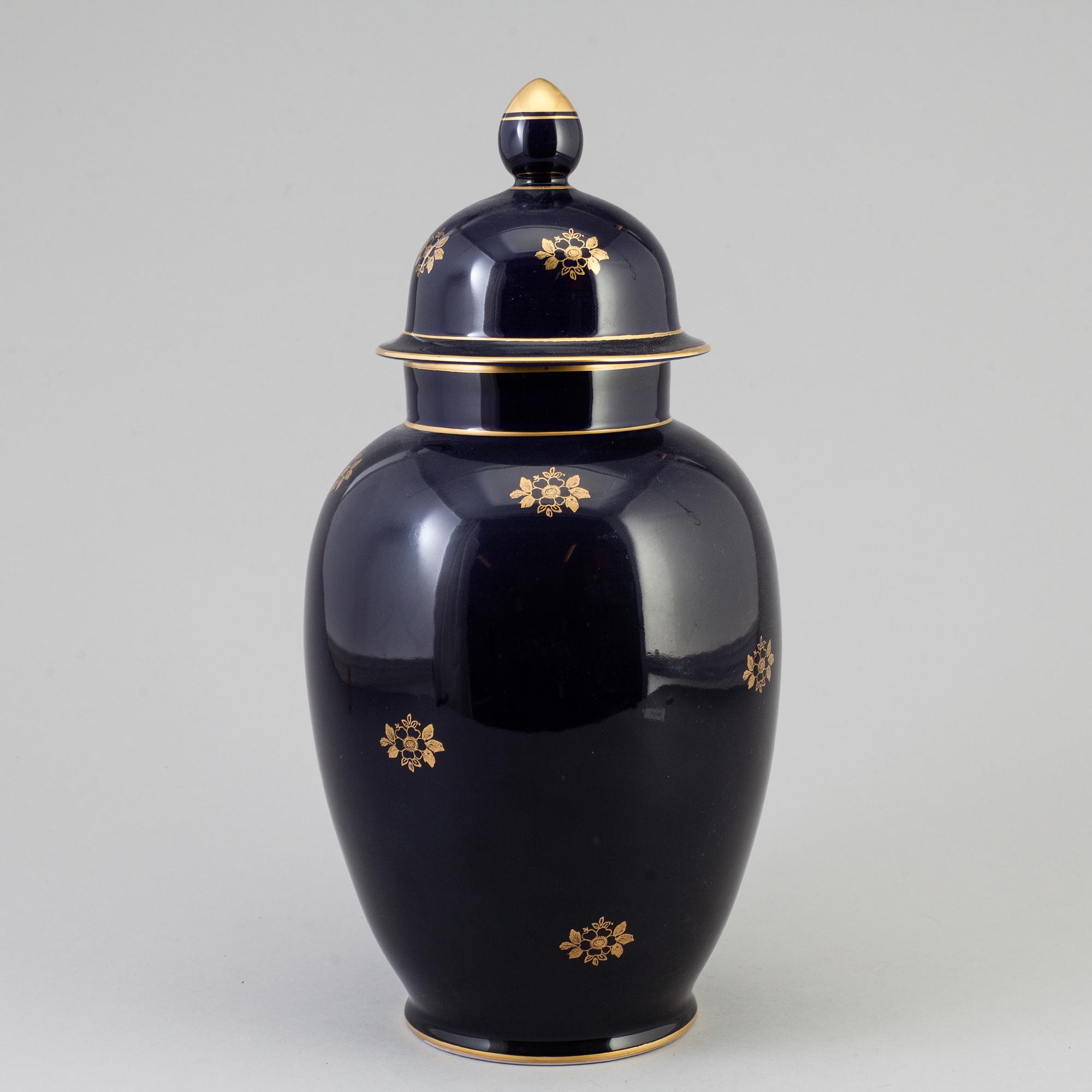 a vase by Graf Von Henneberg Porzellan Jlmenau 1777, Germany, first half of the 20th century.