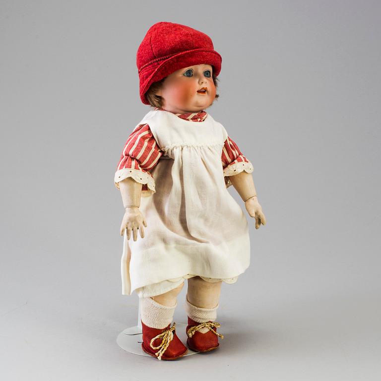 A bisque headed doll by Kästner JDK 260, Germany, 1916.