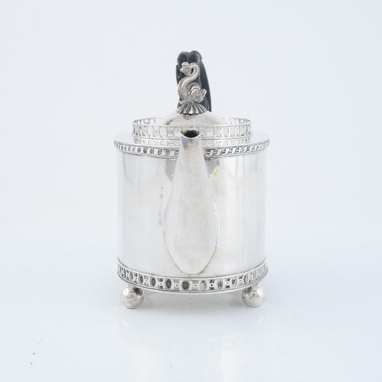 Anders Rahm, tekanna, silver, empire, Norrköping 1816.