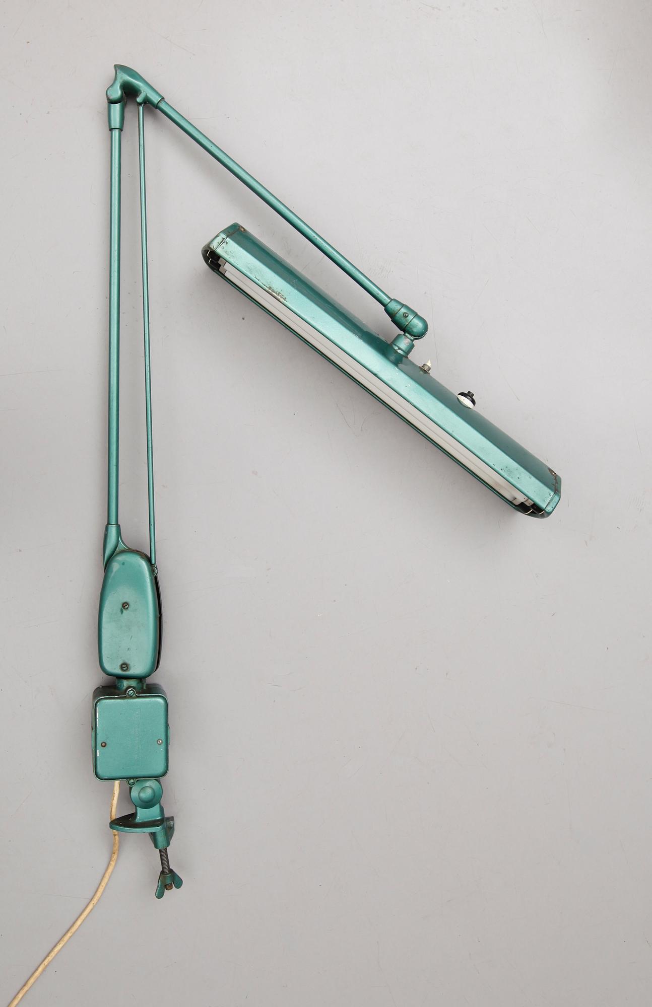 INDUSTRILAMPA, "Typ 200", Elektro IWO A-B Mariestad, 1900-talets mitt.