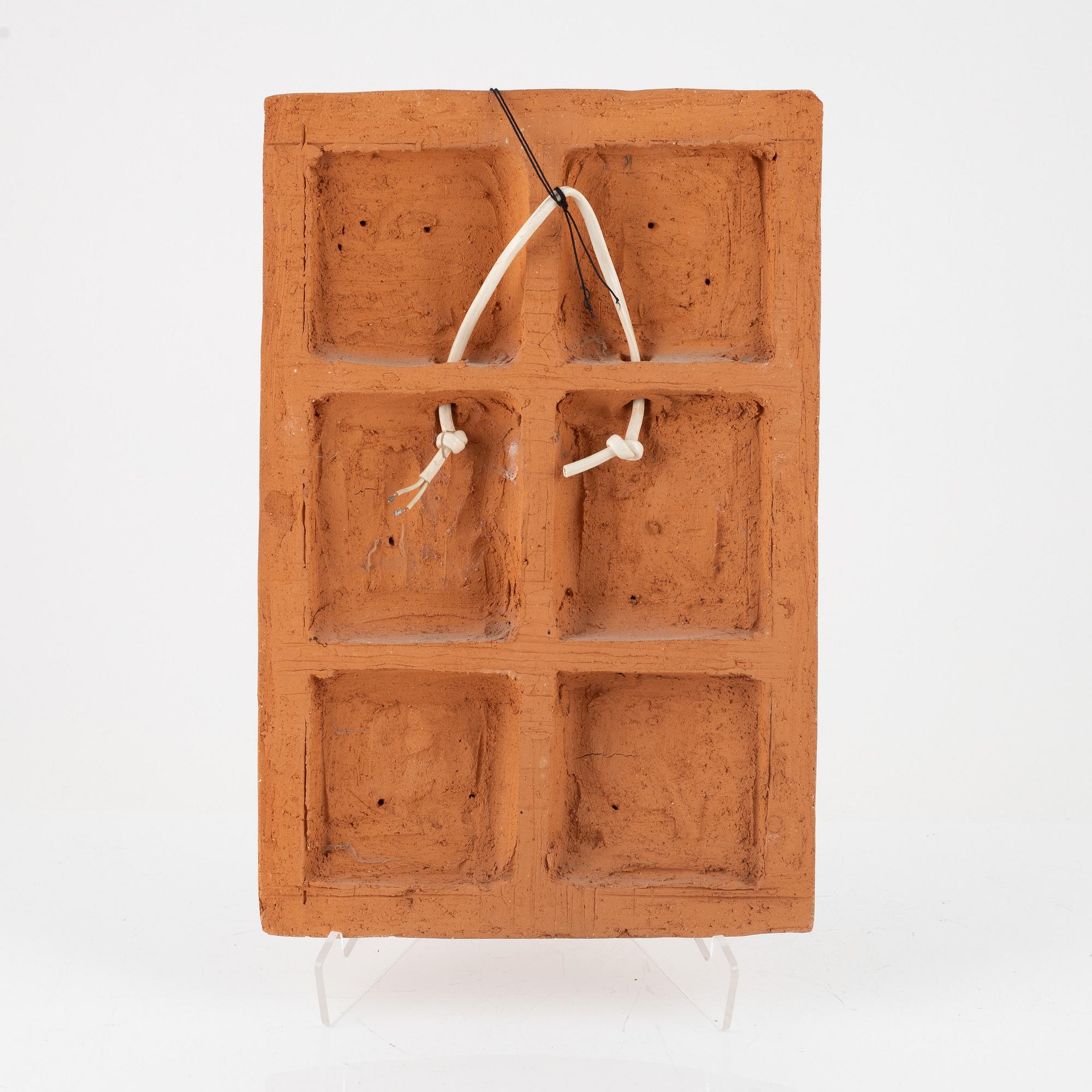 Carl Milles, efter, väggplakett, terracotta stämpelsignerad.