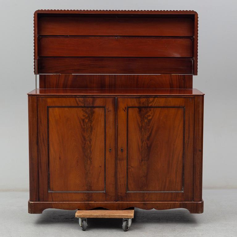 A mahogany cupboard, second half of the 19th century.