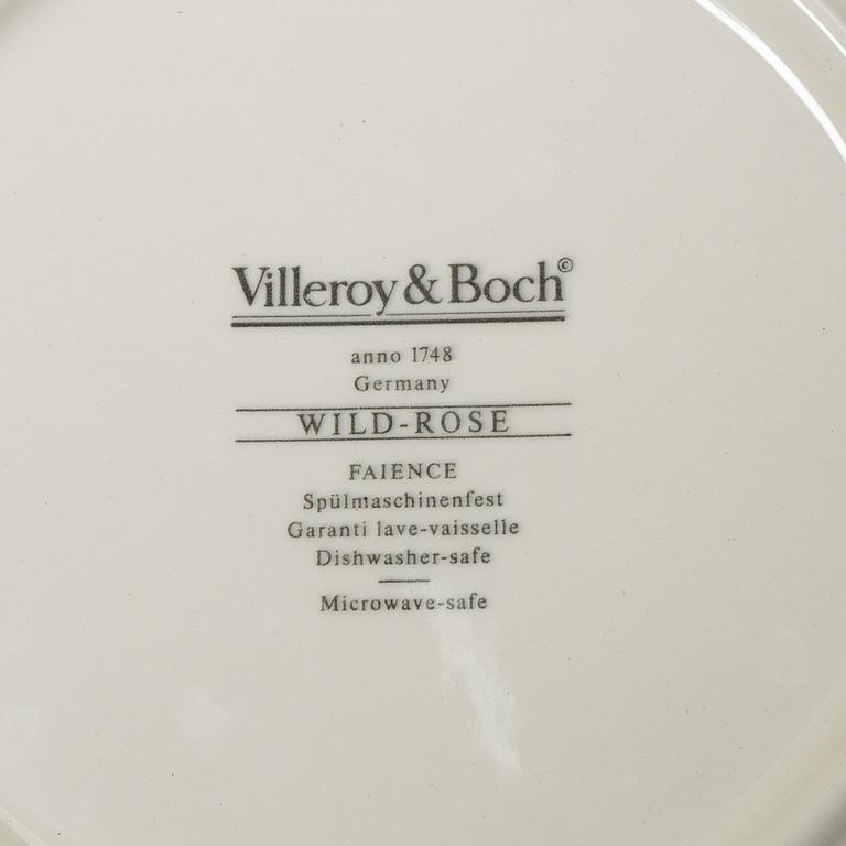 A 110-piece 'Wild rose' porcelain tea and dinner service, Villeroy & Boch, Germany.