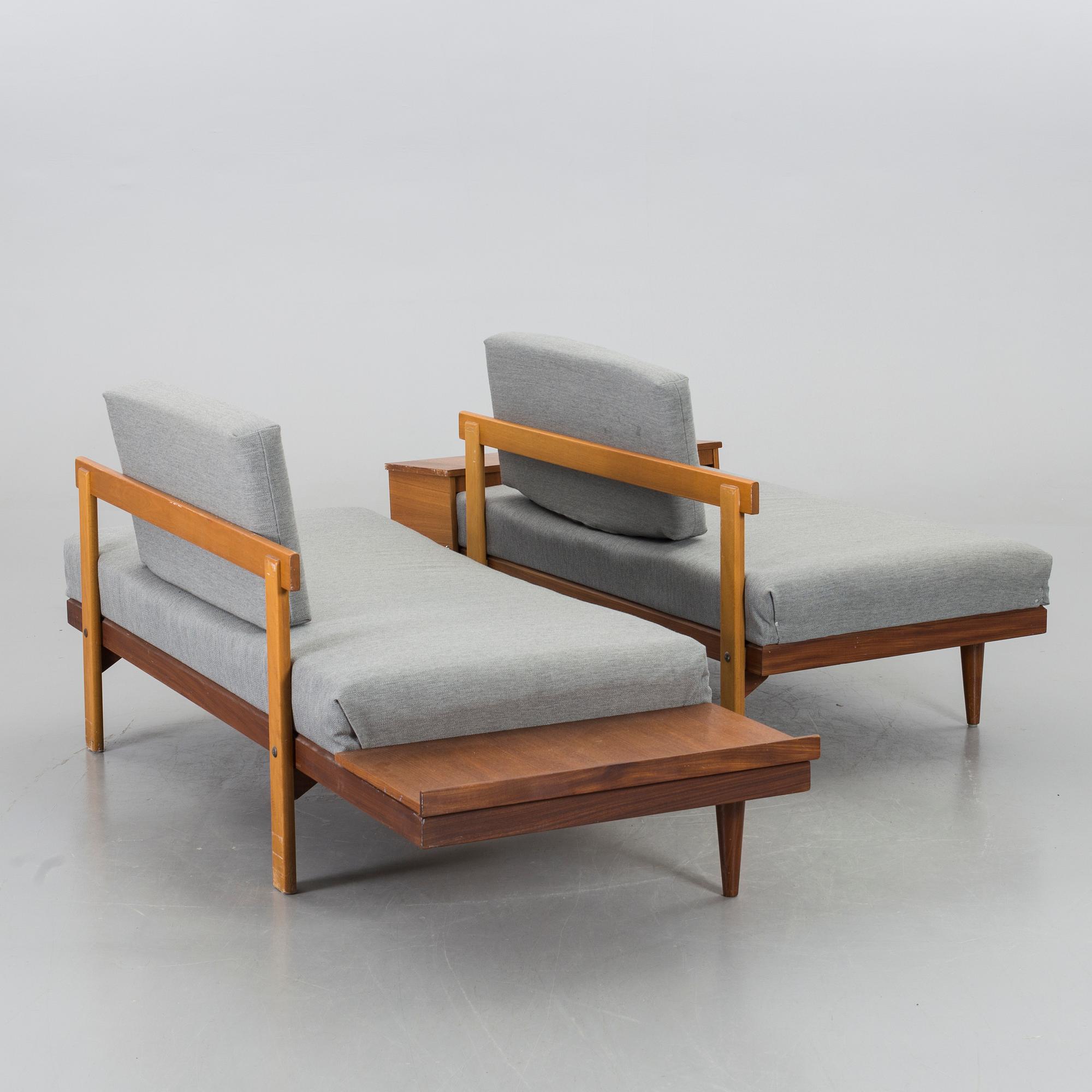 SOFFA/DAGBÄDD 2 dlr Ekornes Svane Norge 1960/70-tal.