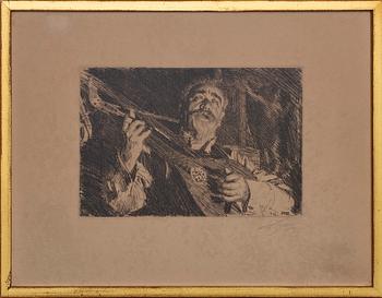 ANDERS ZORN, etching signed.