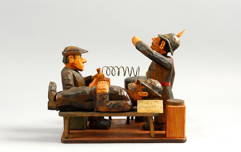 SKULPTUR, trä, sign G. Larsson Bjärred- 79.