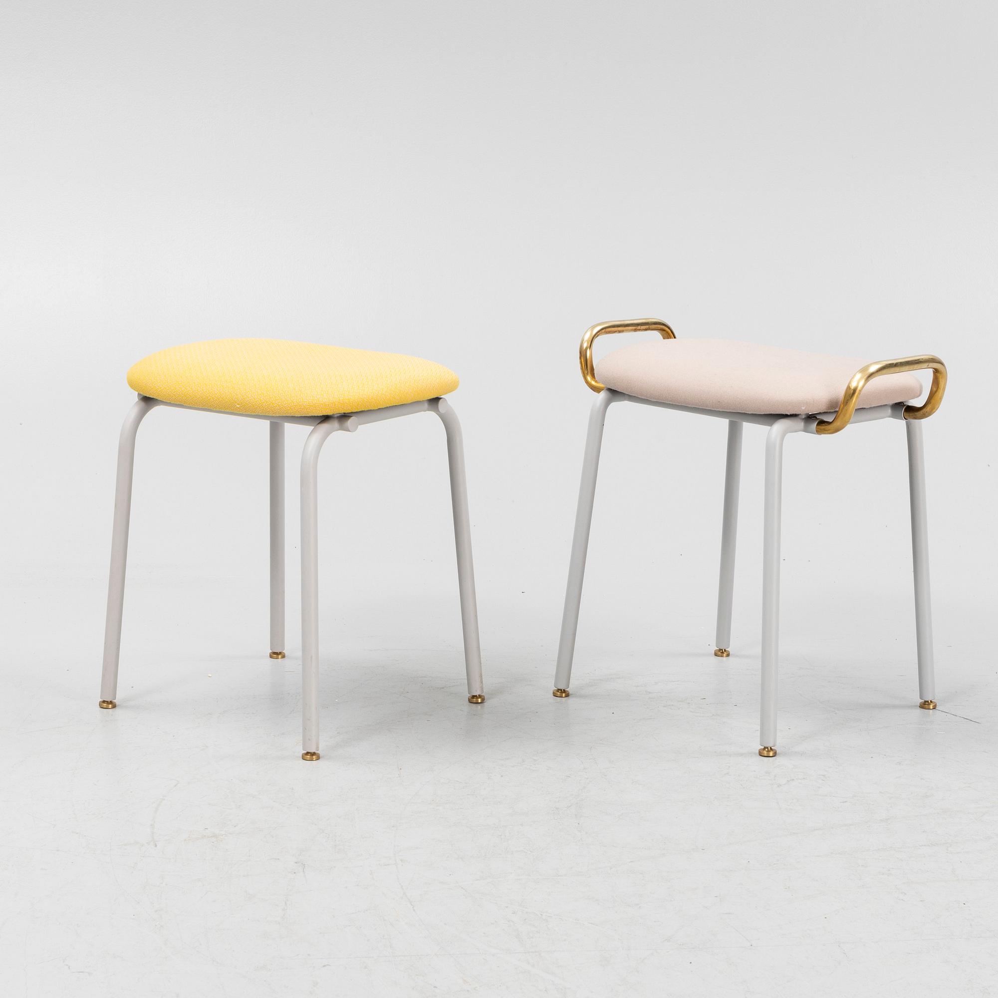 Mathieu Gustafsson, two prototype stools, Ói, 2019.