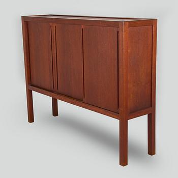 Carl Gustaf Hiort af Ornäs, a mid-20th-century cupboard 'Näyttely- astiakaappi' for HMN Huonekalu Mikko Nupponen, Lahti,.