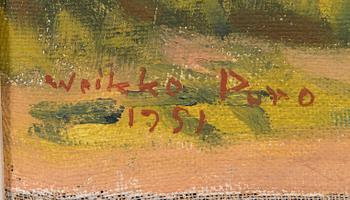 Weikko Puro, öljy kankaalle, signeerattu ja päivätty 1951.
