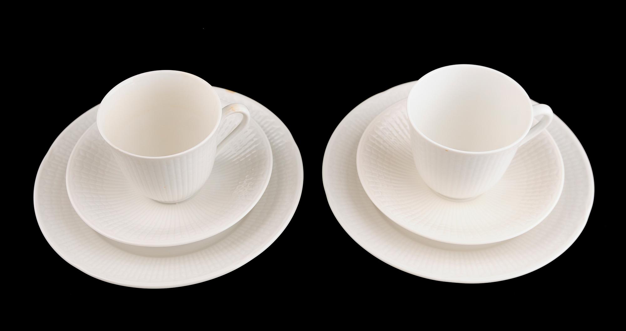 KAFFESERVIS, 24 del, porslin, Louise Adelborg, Rörstrand.