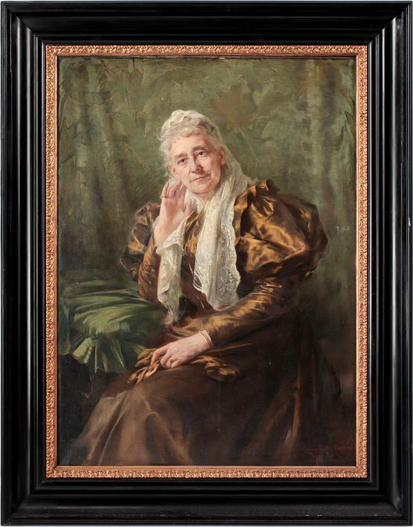 CASPAR RITTER, olja på duk, signerad o daterad  1896.