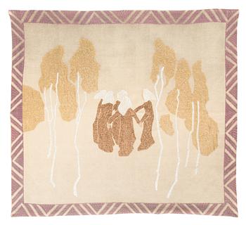 Helene Schjerfbeck, a tapestry model for The Friends of Finnish Handicraft. Circa 130 x 140 cm.