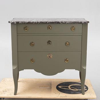 Chest of drawers, late Gustavian style, circa mid-20th century.