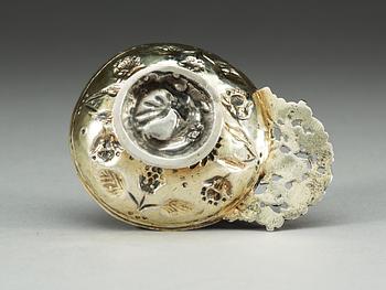 A Russian 18th century silver-gilt charka, unmarked.
