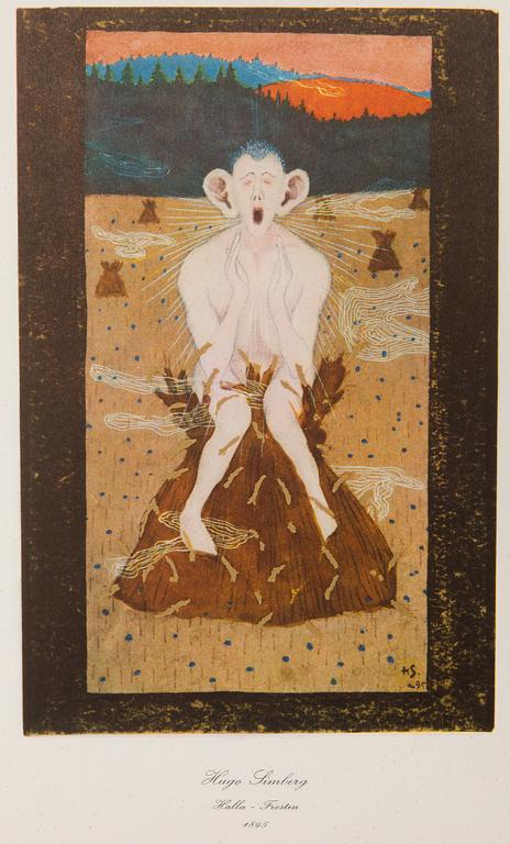Hugo Simberg, "Akvarelleja-Akvareller", 20 kpl ofsett -painokuvia, WSOY Porvoo 1958.