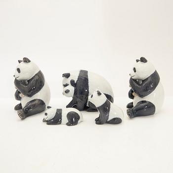 Allan Therkelsen, figuriner, 5 delar, Royal Copenhagen, Danmark, 1990-tal.