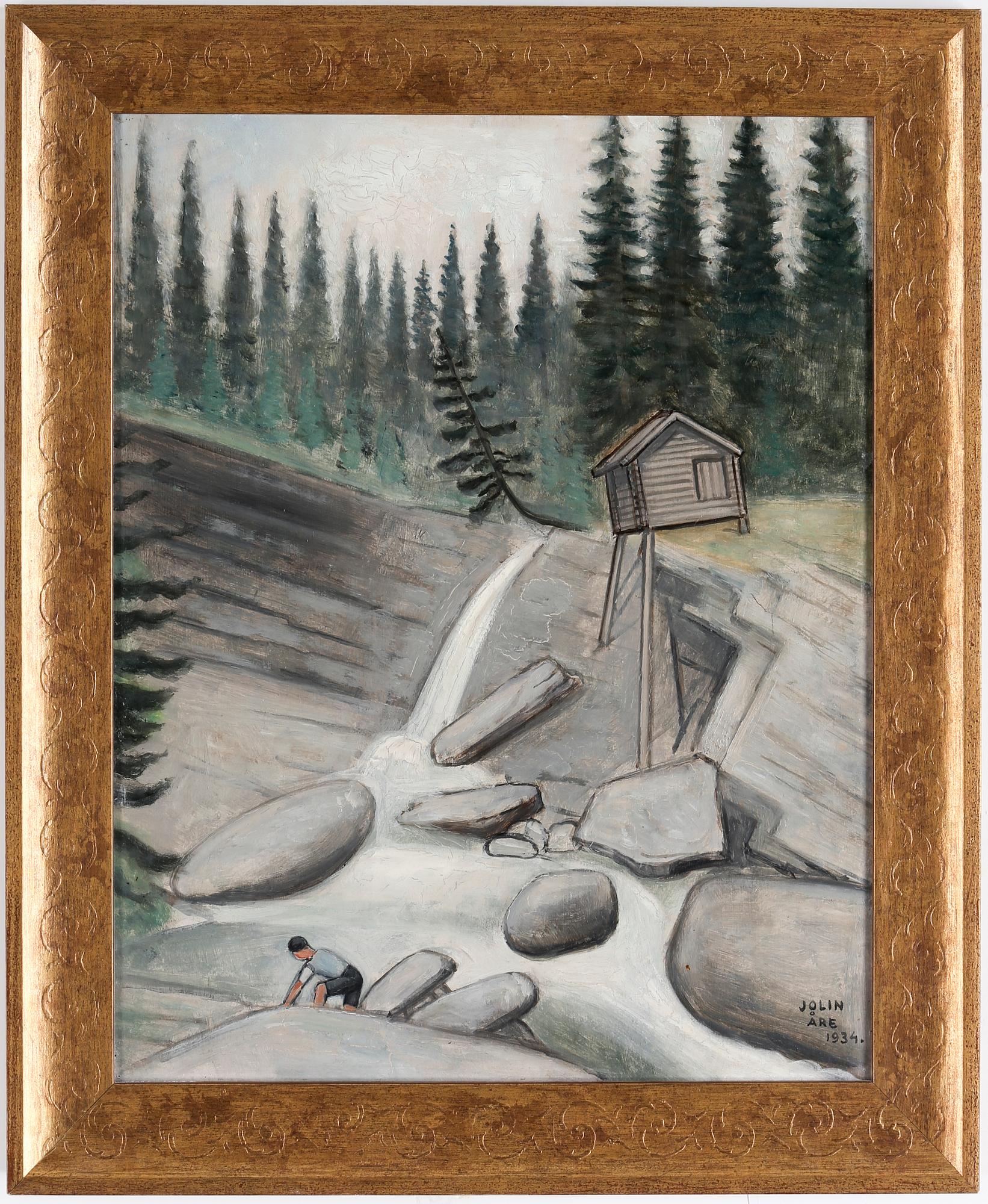 EINAR JOLIN, oil on panel, signed Jolin and dated Åre 1934.