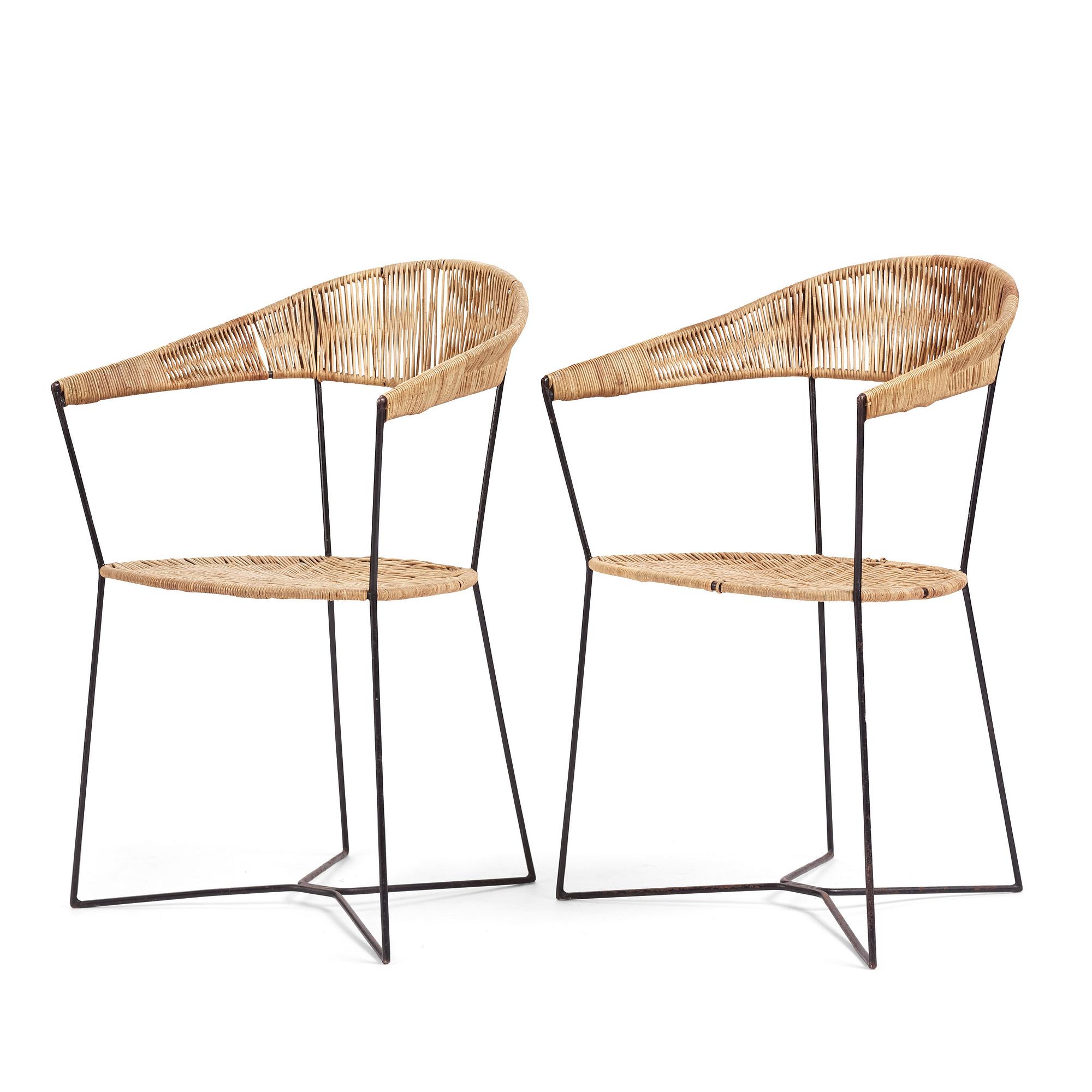 Eyjólfur Ágústsson, attributed, a pair of armchairs, Sweden 1950s.