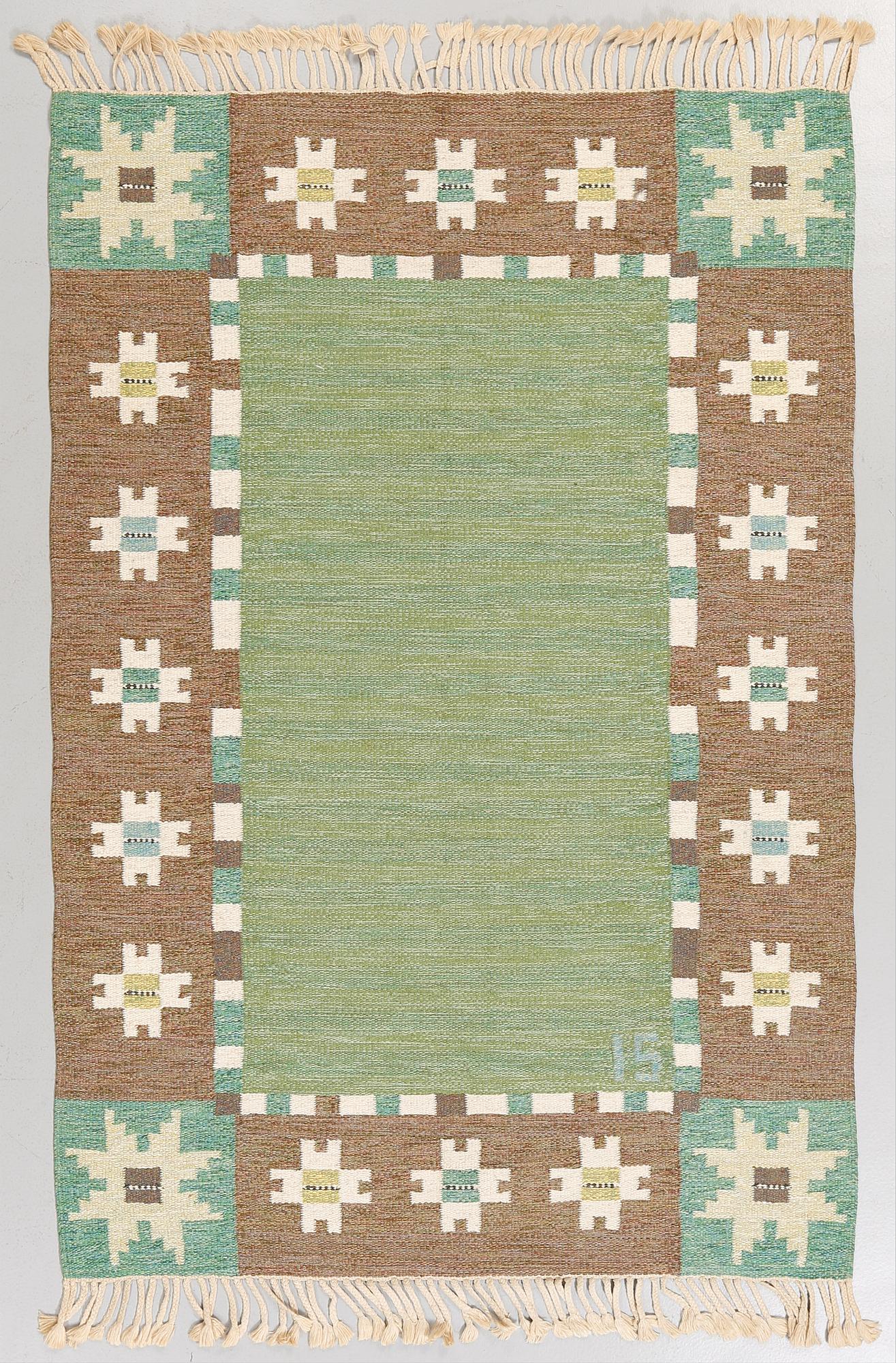 MATTA, rölakan, Ingegerd Silow, omkring 1900-talets mitt, 200x135 cm.