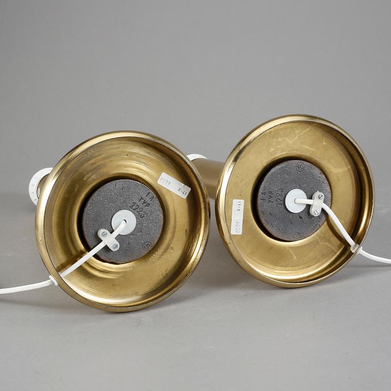 BORDSLAMPOR, ett par. 1960-70-tal.