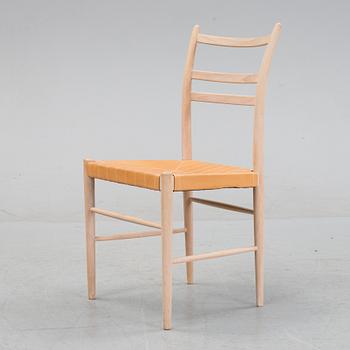 Yngve Ekström, a beech and leather 'Gracell' chair, Gemla, Diö.