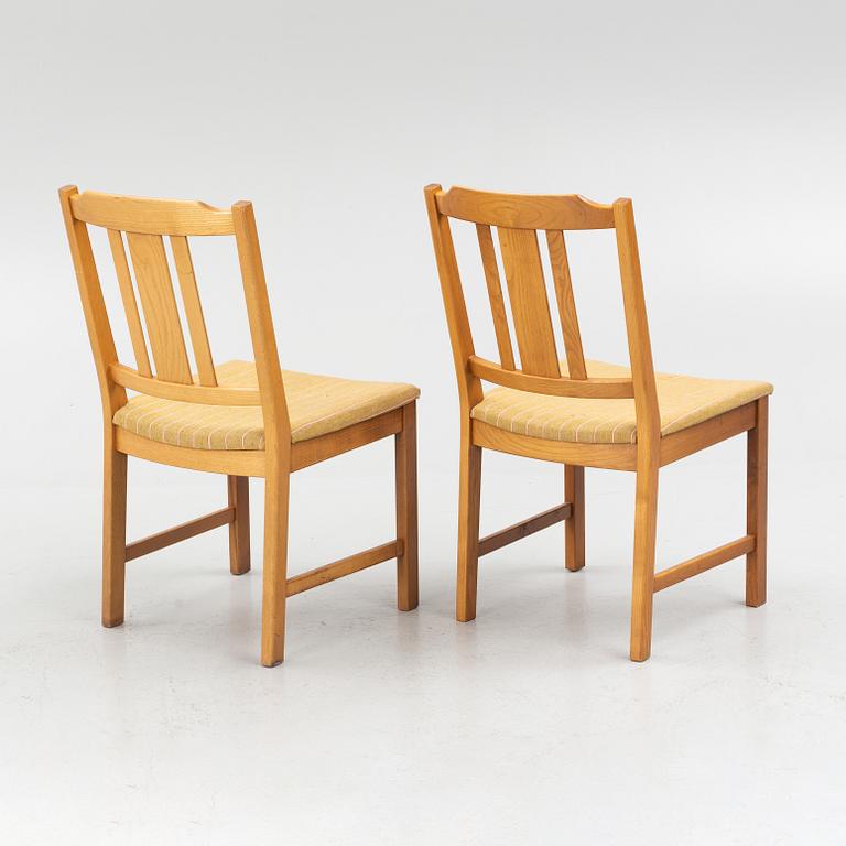 Matbord och stolar 6 st, Skaraborgs Möbler Tibro, 1900-talets andra hälft.