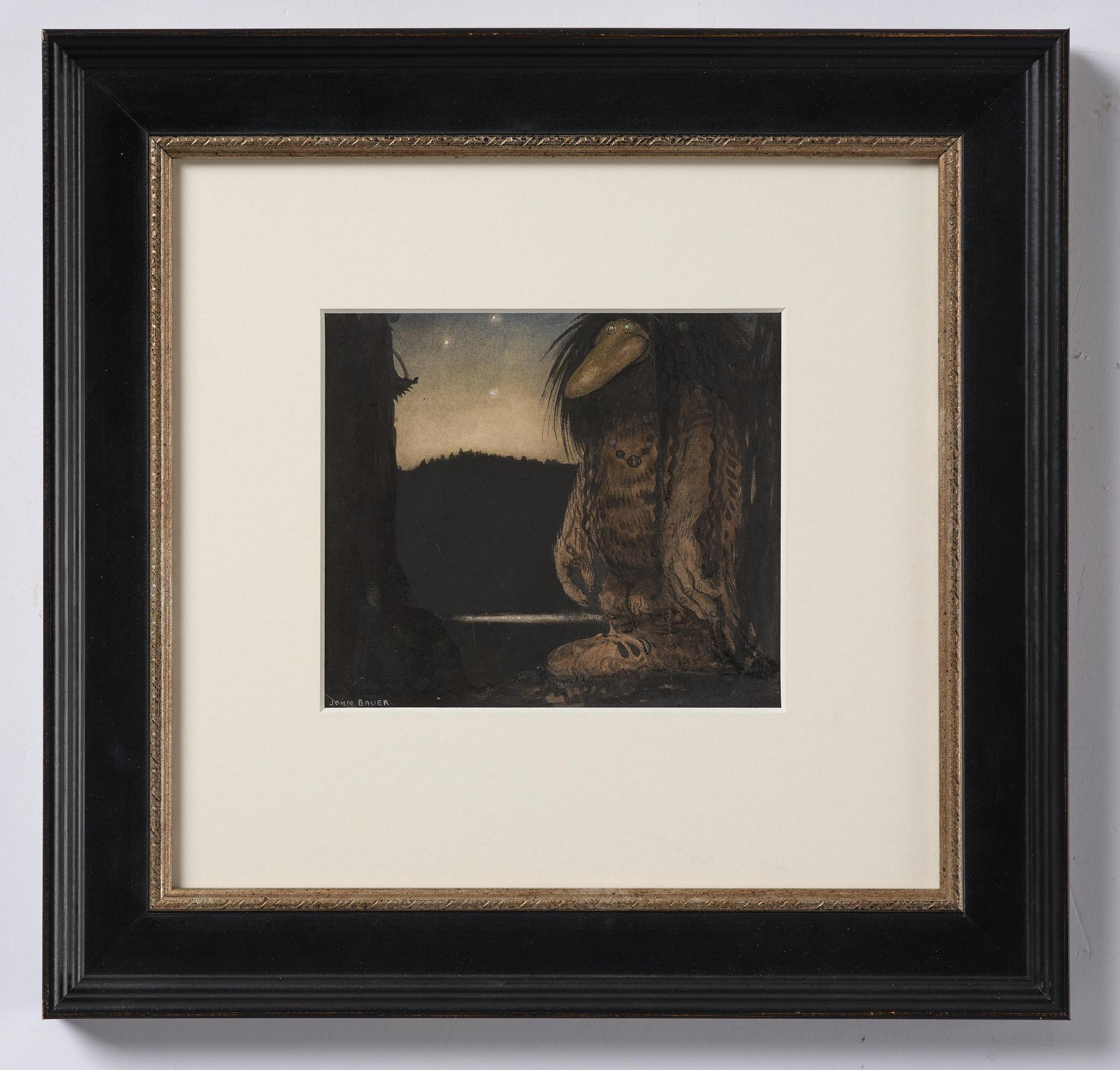 John Bauer, Troll under the stars.