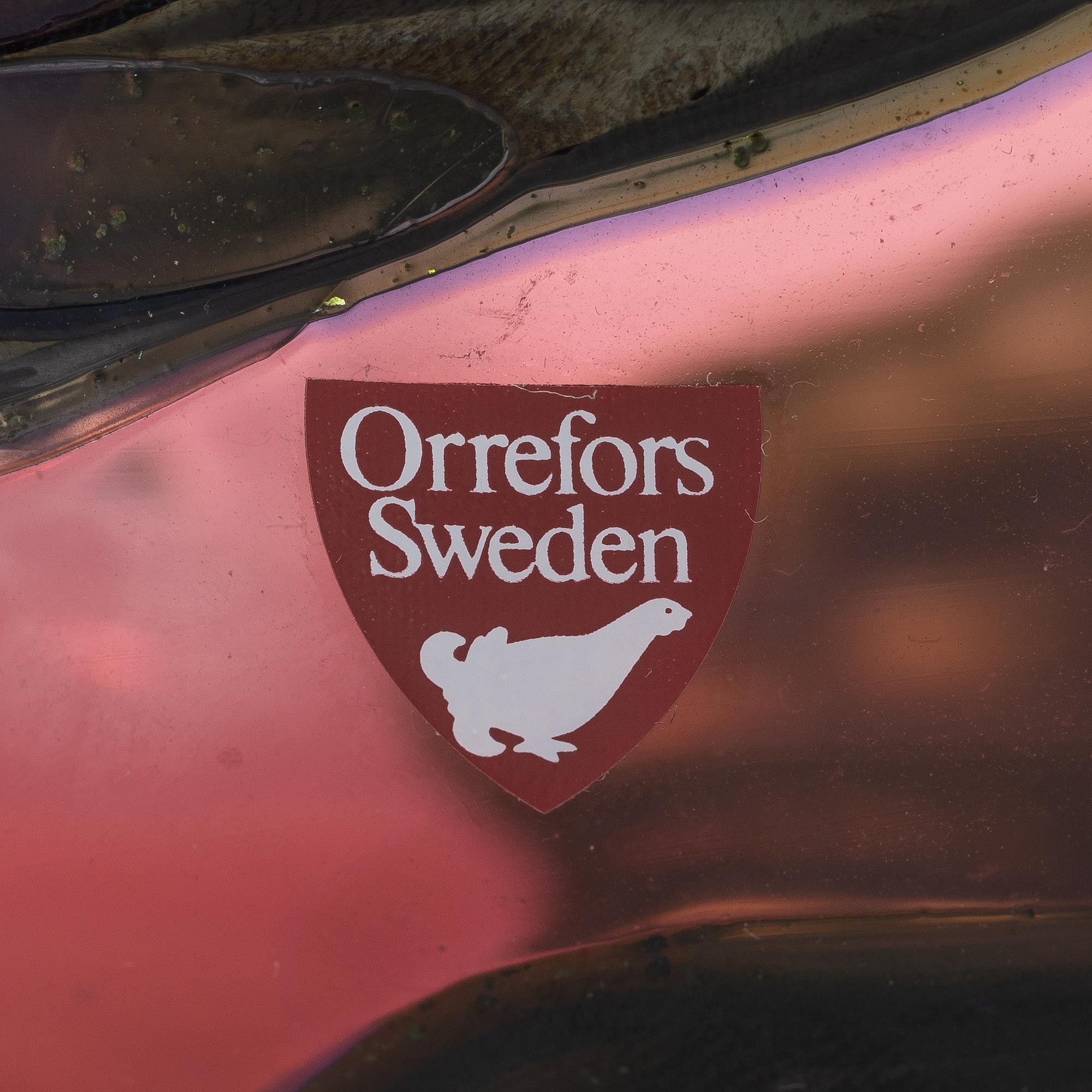 Eva Englund, a glass vase, Orrefors 1990.