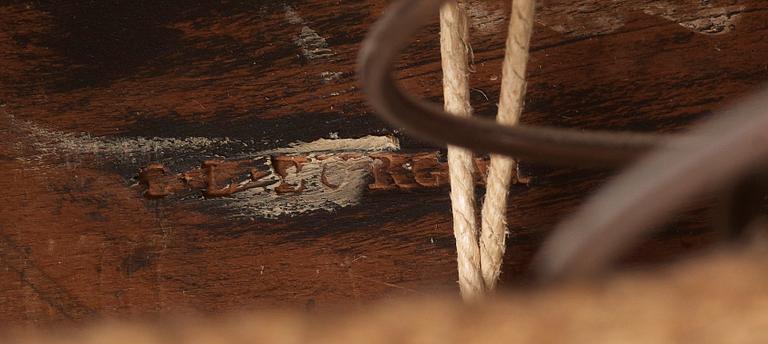 A Louis XV 18th century armchair, stamped by C.-L. Burgat, master in Paris 1744.