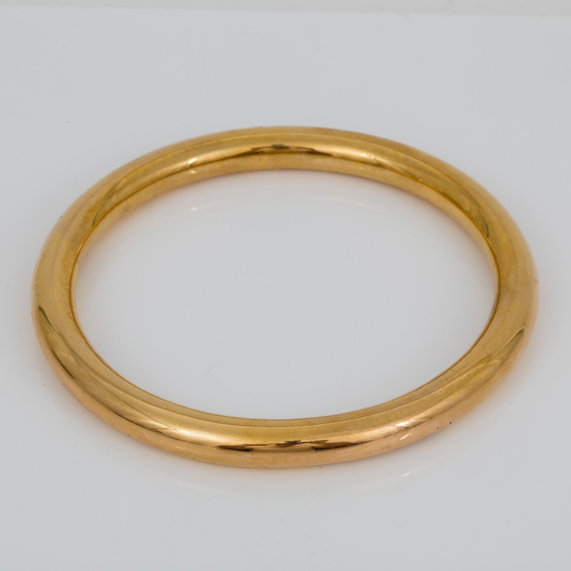ARMRING, 'FG', London, 1922. 15K guld.
