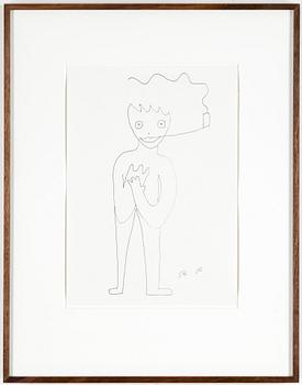 ROGER RISBERG, indian ink on paper, 2007, signed RR.