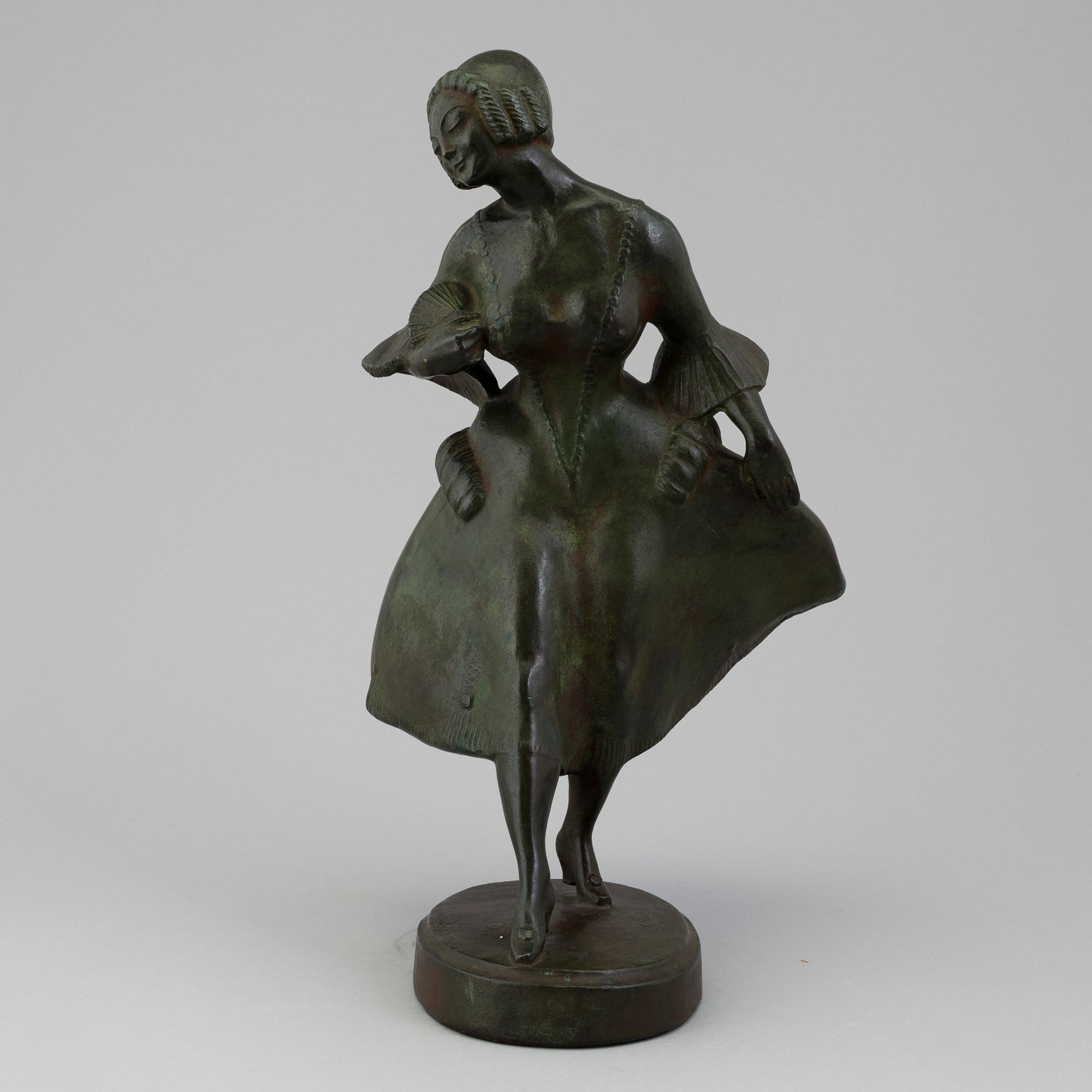 CARL FAGERBERG, a bronze sculpture, signed.