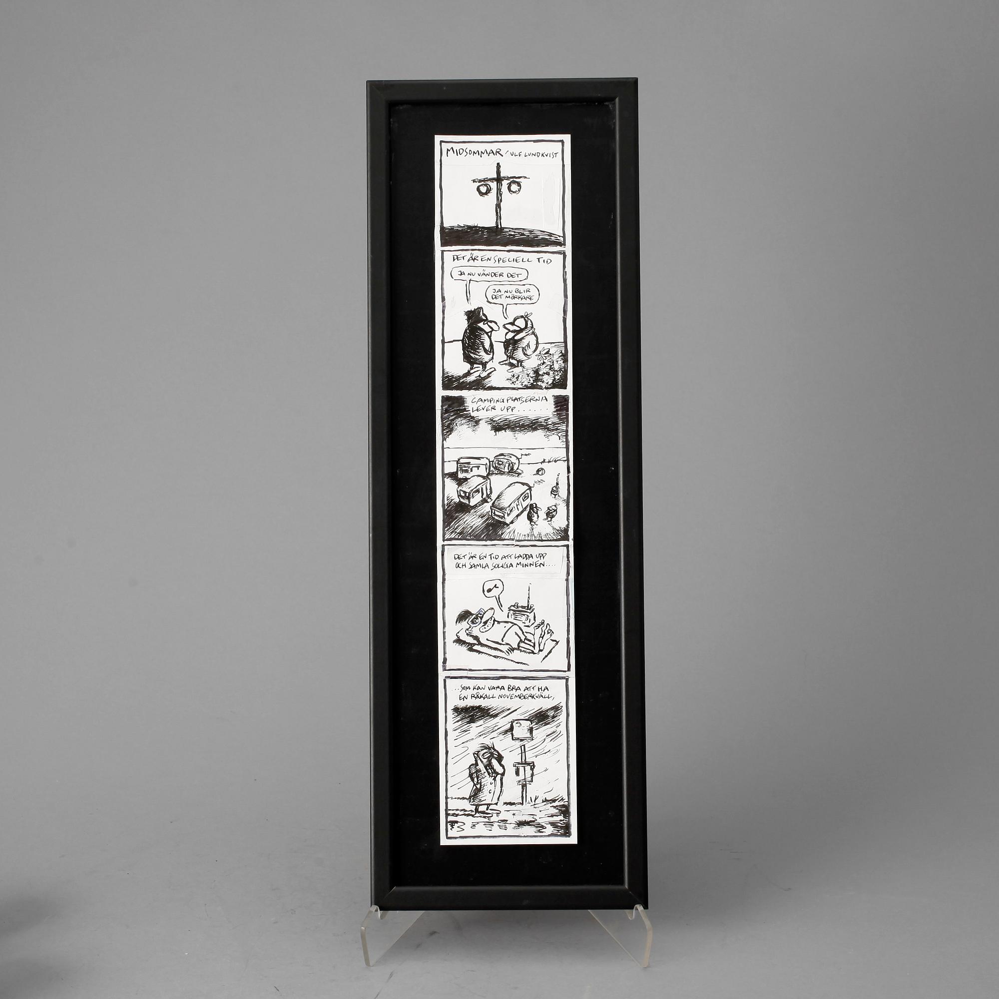 ULF LUNDKVIST, blandteknik. Signerad.