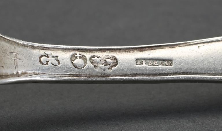 MATSKEDAR, 4 st, silver, bland annat Stephan Westerstråhle, Stockholm 1809. 1800-tal. Vikt ca 435 gram.